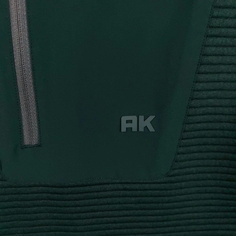 Alaskan Hardgear Duluth Trading Co Vest Mens 2XL Green Ribbed Fleece Full Zip AK